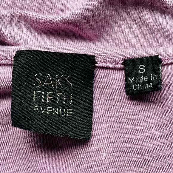 Saks Fifth Avenue Dusty Lavender Layered Ruffle Tank Stretchy Soft Size Small - Picture 8 of 14